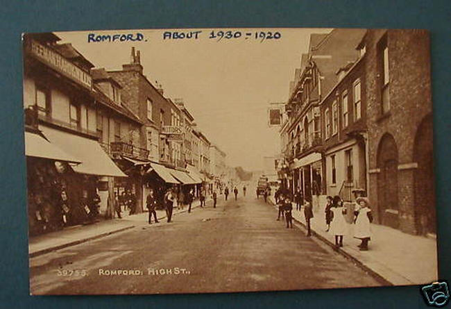 High Street, Romford - circa 1920 to 1930