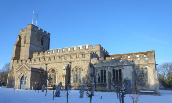 All Saints Church, St Paul’s Walden - in December 2009