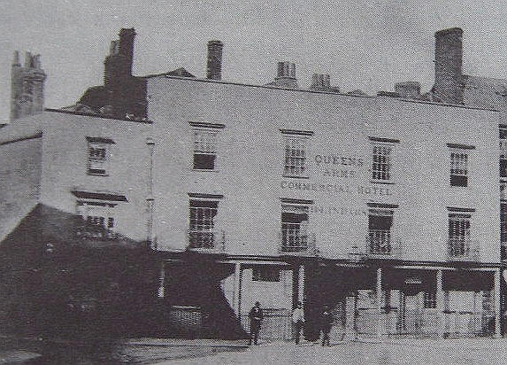 Queens Arms, Market Place, Abingdon - circa 1860