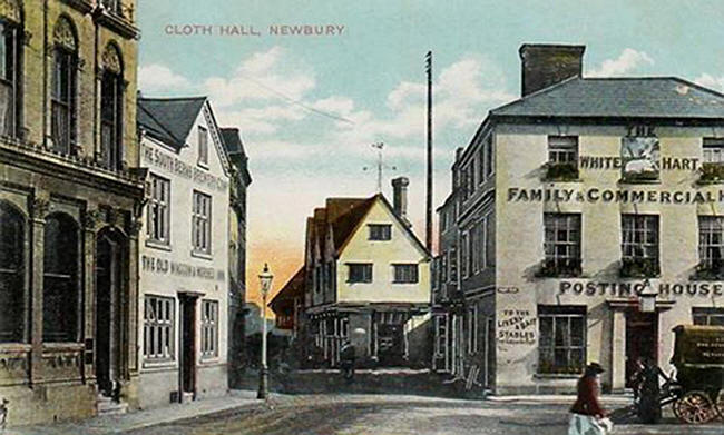 White Hart, Market Place, Newbury - in  1903
