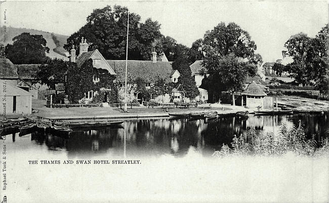 The Thames and Swan Hotel, Streatley - circa 1903