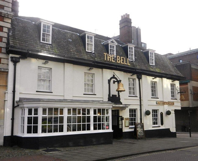 Bell, Market Square, Aylesbury - in January 2012