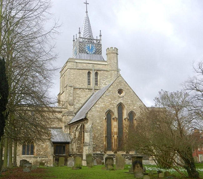 St Mary’s church, Aylesbury - in January 2012