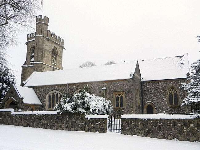 St Michaels, Chenies, Buckinghamshire - in February 2012