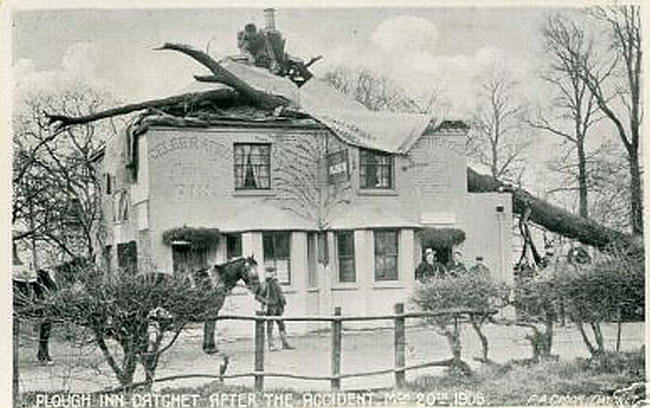 Plough Inn, Datchet - After the accident 20th March 1906