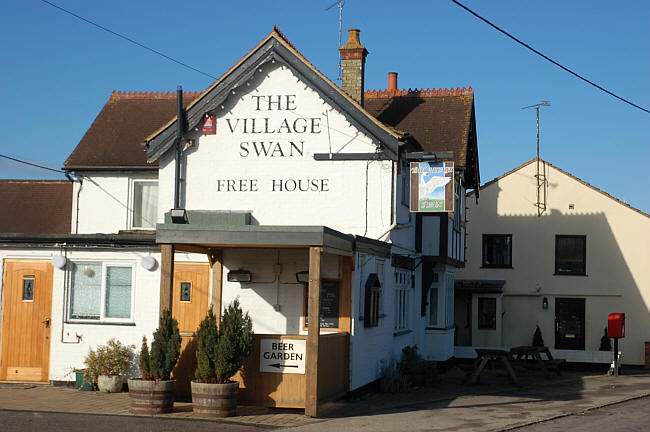 Swan, Ivinghoe Aston - in March, 2012 (Currently the Village Swan - a community pub)