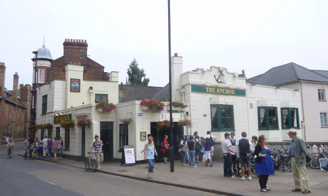 Anchor, 15 Silver Street, Cambridge - in July 2010