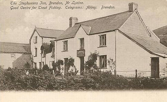 The Staghunters, Brendon, near Brendon - circa 1906