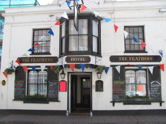 Feathers Hotel, High Street, Budleigh Salterton - in 2011