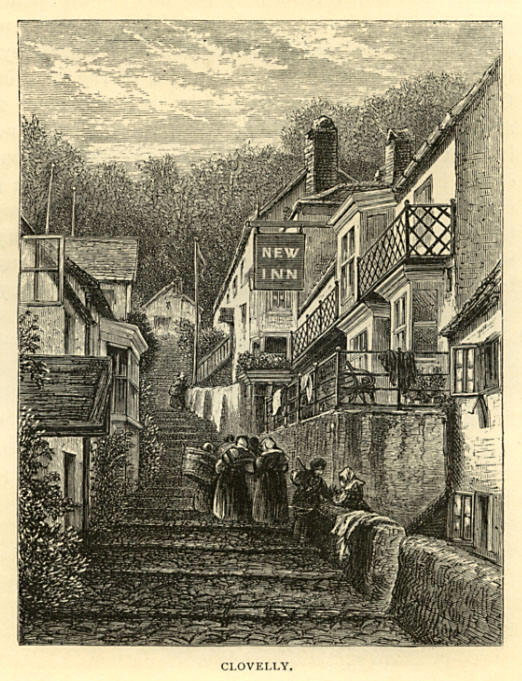 New Inn, Clovelly, Devon - circa 1880