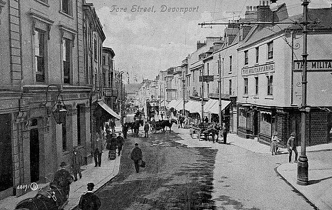 Military Arms, Fore Street, Devonport - circa 1910