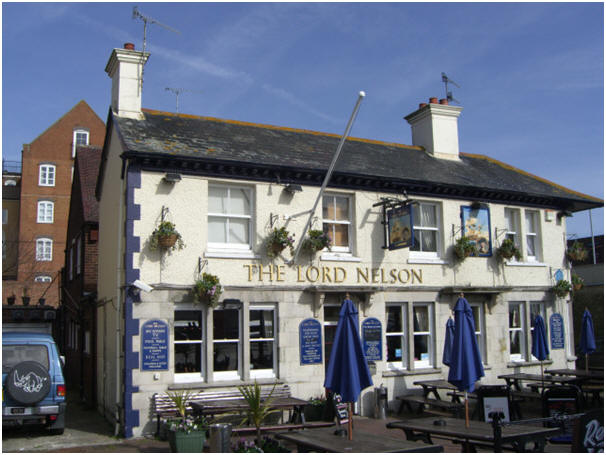 Lord Nelson, Quay, Poole, Dorset - in March 2009