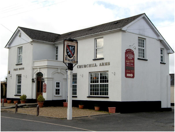 Churchill Arms, Sturminster Marshall - in March 2009