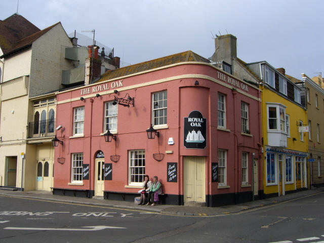Royal Oak, Custom House Quay, Weymouth - in February 2009