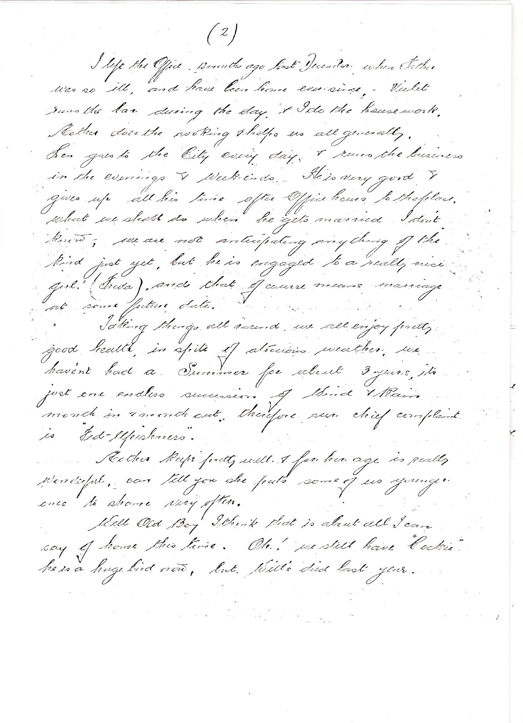 Letter 1 page 2 in 1825