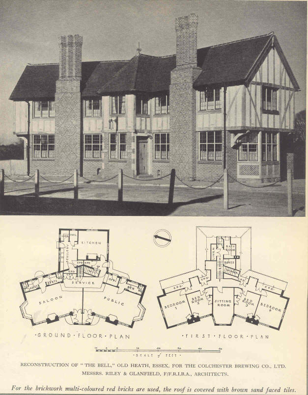 Bell, Old Heath - the Public House and floor plans reconstruction for the Colchester Brewing Co.