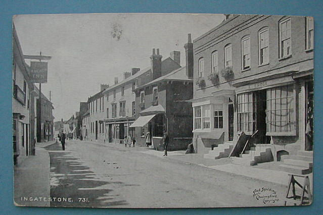 The Anchor, High Street, Ingatestone (a Spalding picture) posted in 1907