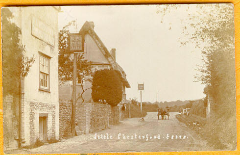 The Bushel & Strike Inn, Little Chesterford, in 1909