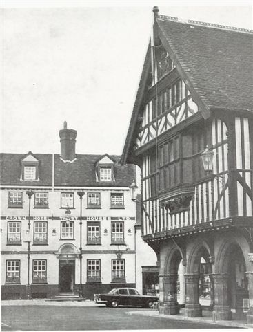 Rose & Crown, Market Place, Saffron Walden - The Town Hall on the right