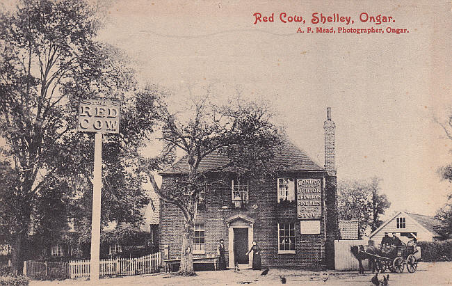 The Red Cow, Shelley, Ongar - circa 1905 to 1910