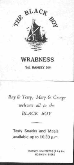 Black Boy, Wrabness