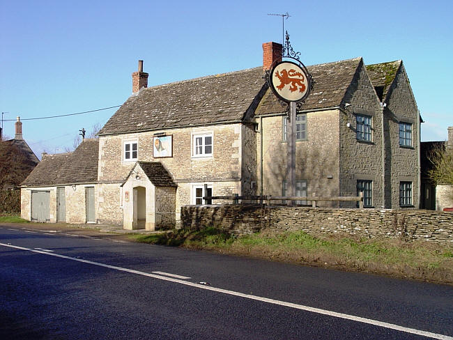 Red Lion, Ampney St Peter - in January 2014