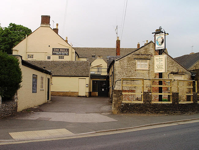 Bull Hotel (rear of), Market Place, Fairford - in may 2013