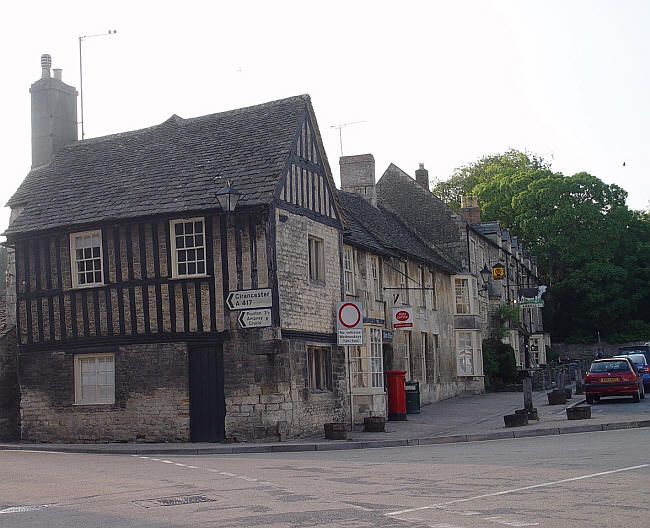 The former George Hotel, Market Place, Fairford - in May 2013