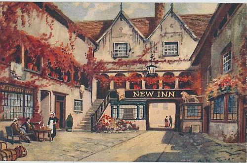 Early picture of the New Inn Hotel