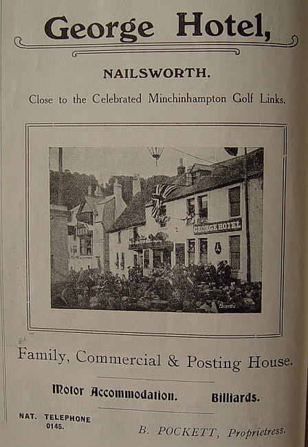 George Hotel, Nailsworth - 1907 advertisement