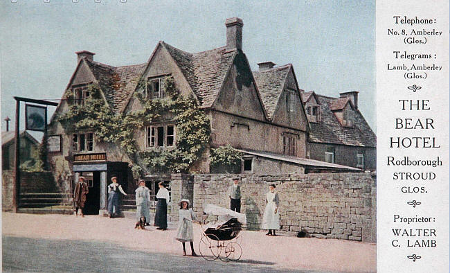 The Bear Hotel, Rodborough, Stroud - proprietor Walter C Lamb