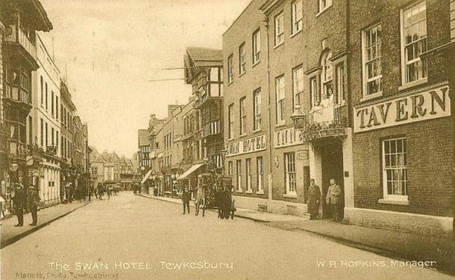 Swan Hotel High Street, Tewkesbury - W R Hopkins, manager