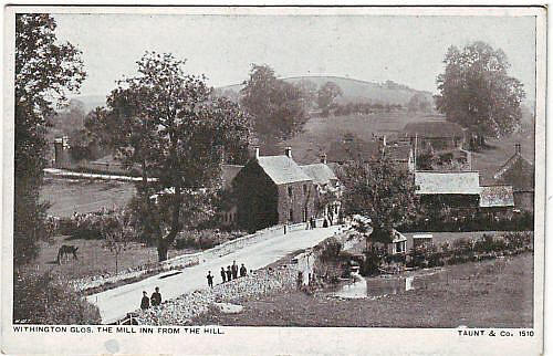 The Mill Inn, Withington from the hill