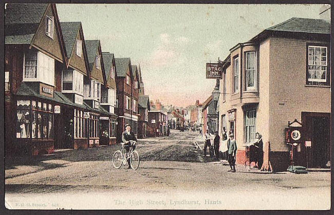 The Stag Inn, High street, Lyndhurst - circa 1907