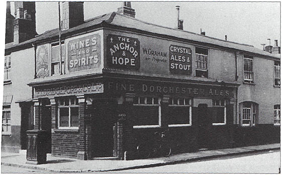 Anchor & Hope, 56 Threefield Lane, corner Chandos Street, Southampton - circa 1925