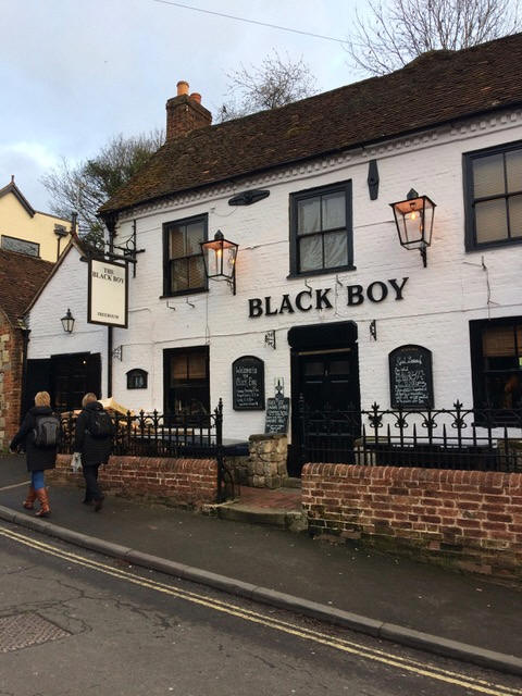 Black Boy, 1 Wharf Hill, Winchester, Hampshire - in March 2019