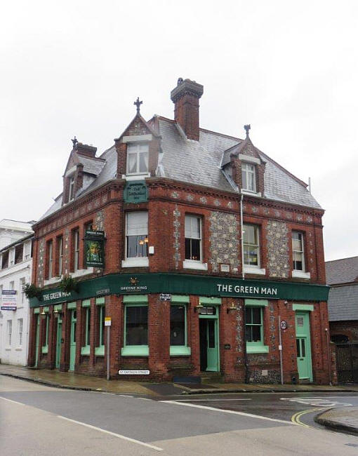 Green Man, 53 Southgate Street, Winchester, Hampshire - in September 2016