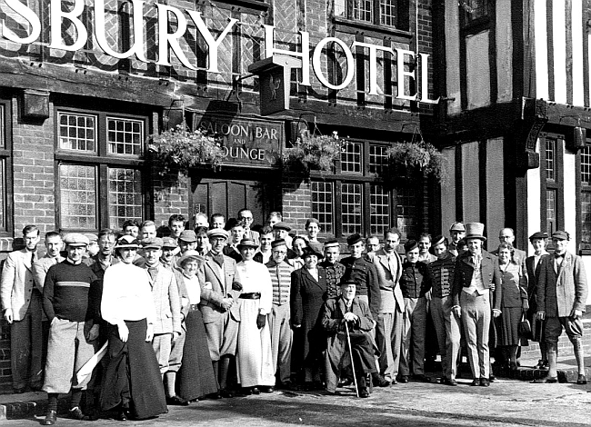 Finsbury Park Cycling Club celebrating their 70th year as a club at the Salisbury Hotel, High street, Barnet in 1953.