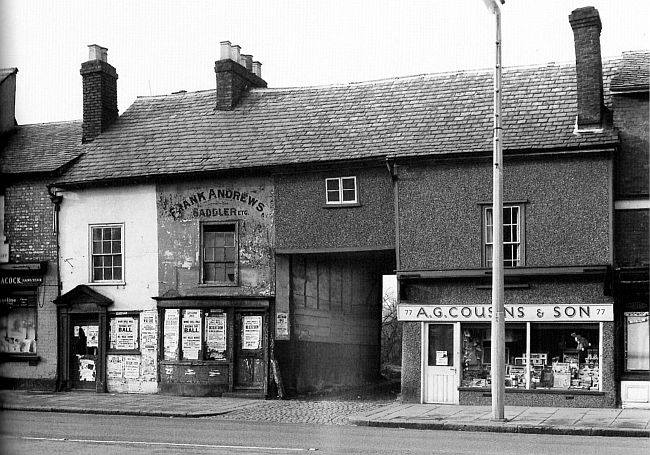 A G Cousins, formerly Griffin, 77 High Street" - A photo of the pub after it closed