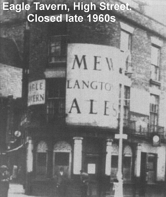 Eagle Tavern, High Street, Newport, Isle of Wight - closed late 1960s