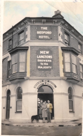 Bedford Hotel, 13 St Johns Road, Ryde, Isle of Wight - in the 1940s 