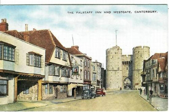 Falstaff Inn and Westgate, Canterbury