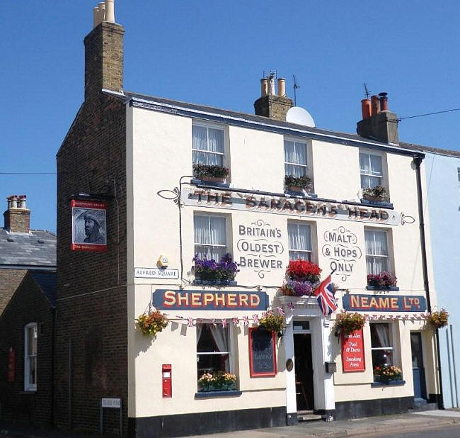 Saracens Head, 1 Alfred Square, Deal  - in August 2012