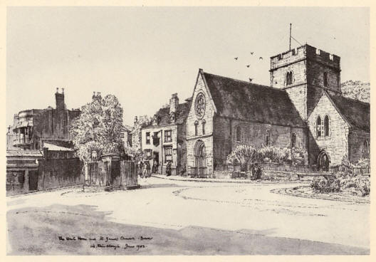 White Horse & St James Church, Dover - W Fairclough in June 1902