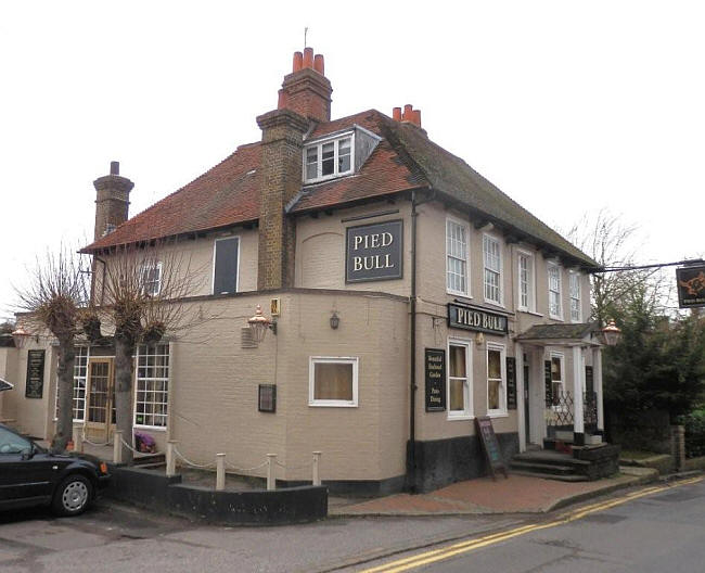 Pied Bull Inn, Farningham - in December 2012