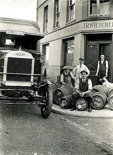 The Darnley Arms, 9 Trafalgar Road, Gravesend - circa 1922 (J R Wiltcher is the licensee)