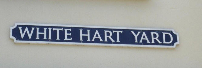 White Hart Plaque, High Street, Gravesend - in March 2009