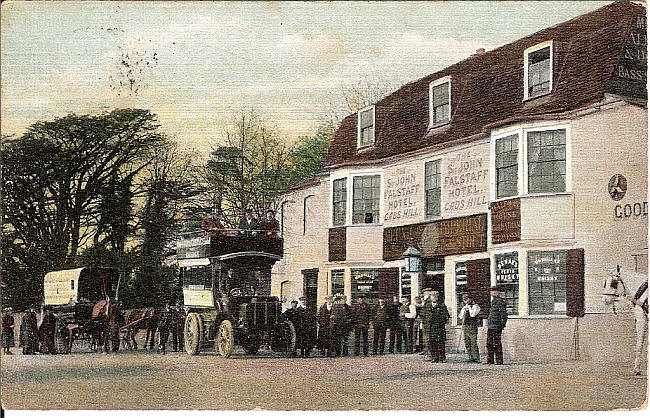 Sir John Falstaff, Gravesend Road, Gads Hill, Higham, Rochester - circa 1909