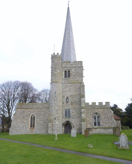 The church of St Werburgh at Hoo - in January 2011