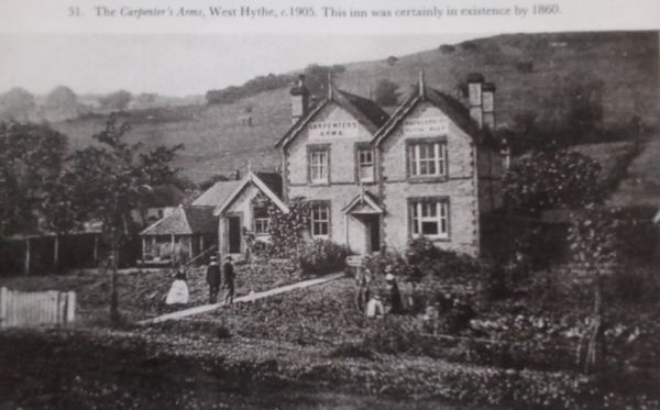 Carpenters Arms, West Hythe in 1905